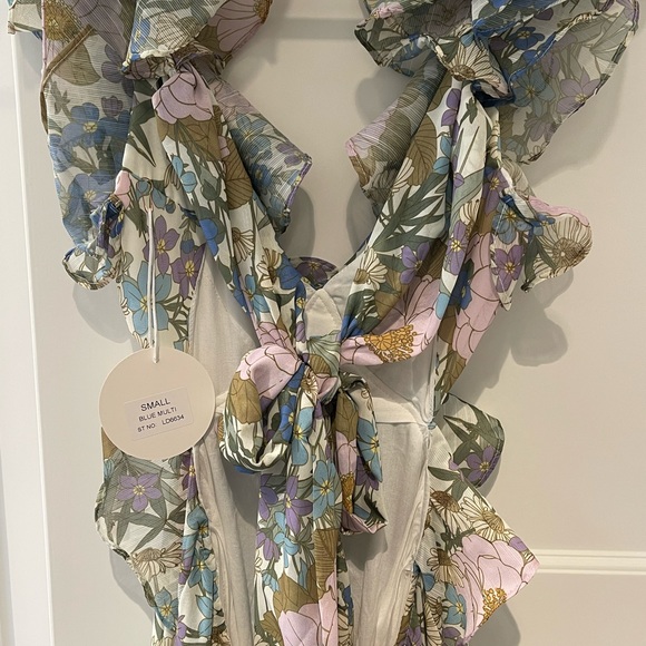 Vici | Dresses | Vici Zabelle Floral Ruffle Cutout Maxi Dress | Poshmark